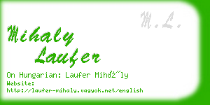 mihaly laufer business card